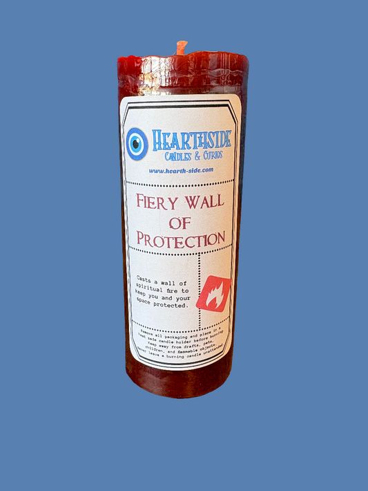 Fiery Wall of Protection Condition Candles